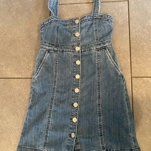 Girls denim dress size 4/5 xsmall